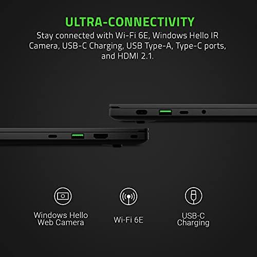 Razer Blade 14 - 14 Inch AMD Gaming Laptop (AMD Ryzen 9 5900HX, NVIDIA GeForce RTX 3070, QHD-165Hz, 16GB RAM, 1TB SSD, Chroma RGB Lighting, Vapor Chamber Cooling) UK Layout | Black