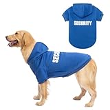 BINGPET 犬 服 ペット服 おしゃれ 犬の服 犬 パーカー フーディー 通気性 犬洋服 シャツ 秋冬衣装 春 ベスト スポーツ服 柔らかさ 薄く 袖あり お散歩 ポリエステル 犬用服 ドッグウェア タンクトップ SECURITY セキュリティ 文字プリント 小型犬 中型犬 大型犬 XXLサイズ ロイヤルブルー