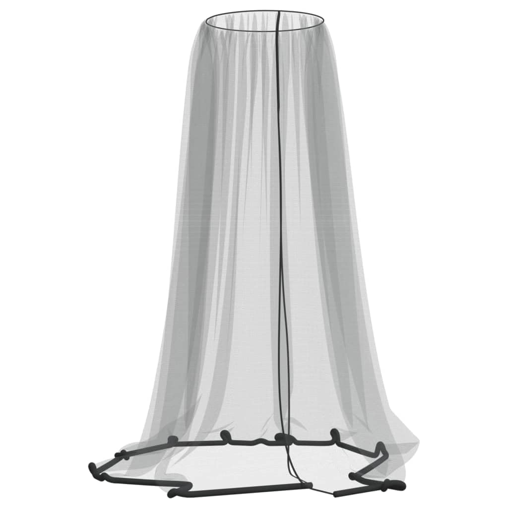 Moustiquaire pour parasol grande dimension maille fine noire robuste