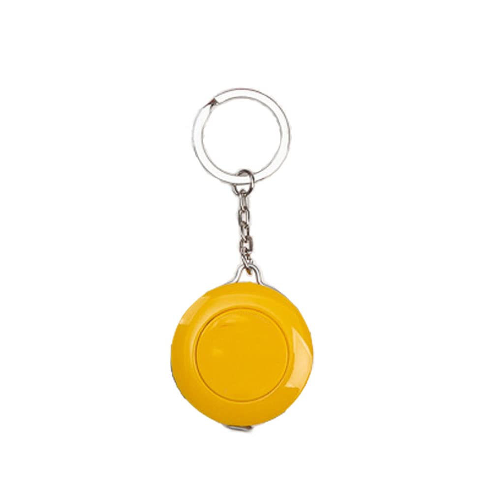 TopHomer Spring Soft Tape Measure, 60 inch/150cm Keyring Design Retractable Tape Measuring Tape for Body Sewing Tailor Cloth Ruler (Yellow)