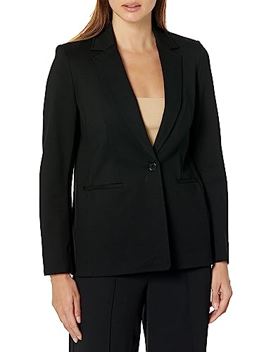 Anne Klein Women's Classic Stretch One Button Blazer
