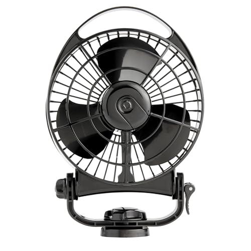 SEEKR Bora II - Ventilador de Cabina 12/24 V - Ventilador CC de 3 etapas...