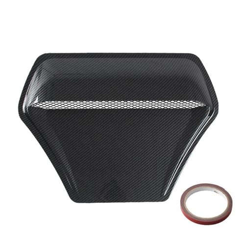 Capot d'admission de flux d'air de voiture universel finition grand carbone style sportif