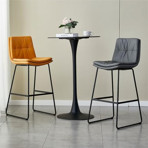 Chaises de petit-déjeuner légères XJBTBA tabouret de bar avec dossier pour salon