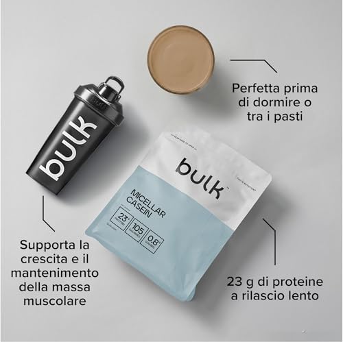 Bulk Caseina micellare, Frullato proteico, Cioccolato, 500g, 16 porzioni - Immagine 3