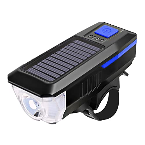 自転車 ライト ソーラー充電 3段階調光 バイクライト USB充電式 自転車ヘッドライト 高輝度 大容量 2000mAh電池 IPX4防水 led 高輝度 200m照射距離 懐中LED電灯、夜釣り、登山、防災、停電対応