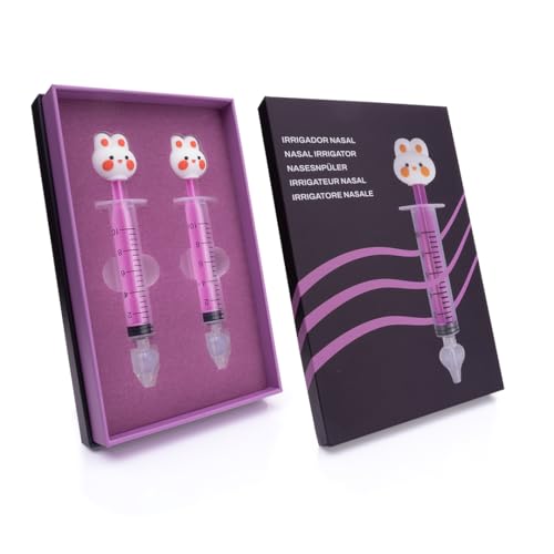 Jeringuilla Lavado Nasal Bebé - 2 Jeringas con Adaptador de Silicona Suave y Diseño Ergonómico - Irrigador Nasal Infantil Sin BPA, Seguro y Fácil de Usar para la Salud de tu Bebé