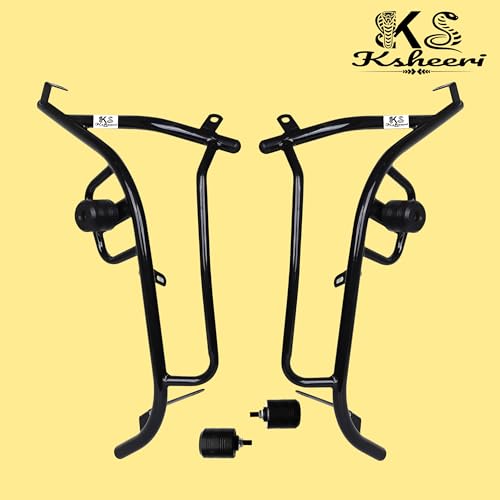 Image of CHETAK 3501, 3502, 3503 CRASH GUARD WITH FRAME SLIDER LAGGUARD FRONT AND REAR CRASH GUARD SUITABLE FOR CHETAK 3501, 3502, 3503 ELECTRIC SCOOTER (SET OF 1)