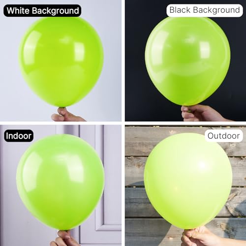 Image of PartyWoo Lime Green Balloons 51 pcs 12 Inch Neon Yellowish Latex Helium Balloons for Graduation Halloween Safari Dinosaur Summer Weddings Baby Showers Birthday Party Decorations Green-Y6