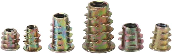 Threaded Inserts Nuts, Wood Insert Assortment Tool Kit, M4/M5/M6/M8 Furniture Screw Inserts Bolt Fastener(330 PCS) - (Color: Red)