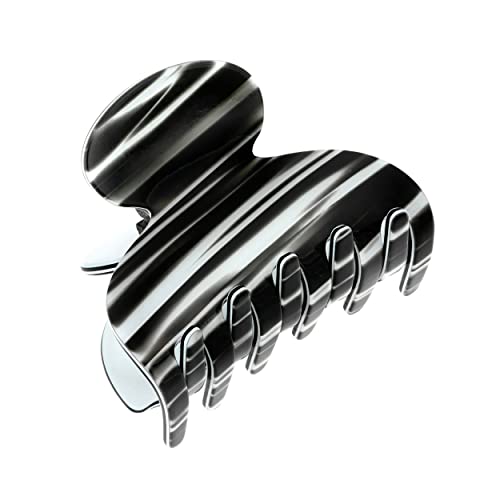 Pince crabe France Luxe Couture Jaw Tigre Noir pour cheveux épais