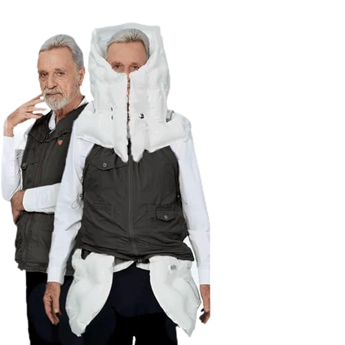 Anti-Fall Airb-ag Vest for The Elderly Air-Bag Jacket for Elderly Airb-ag Triggers in 0.08 Seconds Blackformale-S