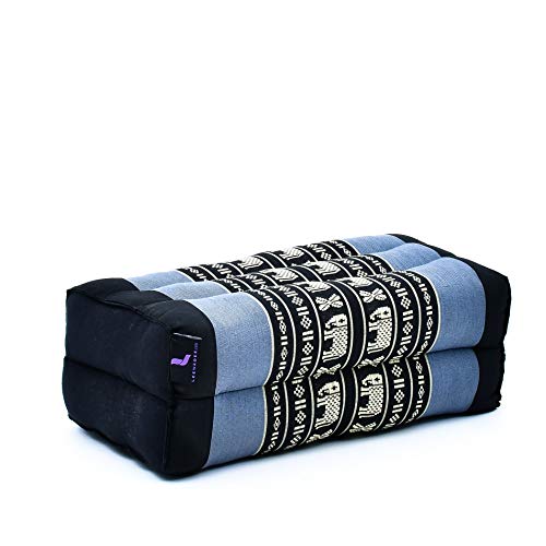 LEEWADEE Yogablock aus Kapok, handgefertigt, Ziegelkissen, für Yoga, 35 x...