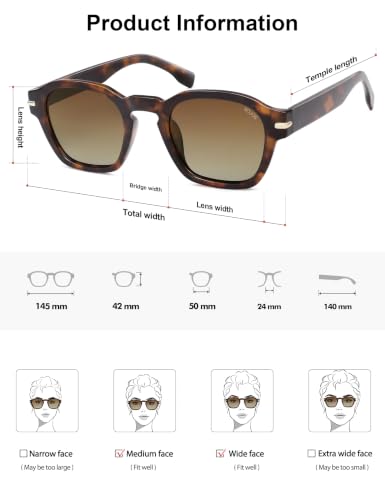 Image of SOJOS Retro Square Polarized Sunglasses Men Trendy Womens SJ2382 | Vintage UV400 90s Sun Glasses Outfit Driving