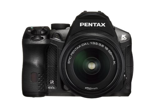 Pentax K-30 SLR-Digitalkamera (16 Megapixel, 7,6 cm (3 Zoll) Display, Wetterfest, Full-HD, Prismensucher) mit DAL 18-55mm Objektiv Kit schwarz