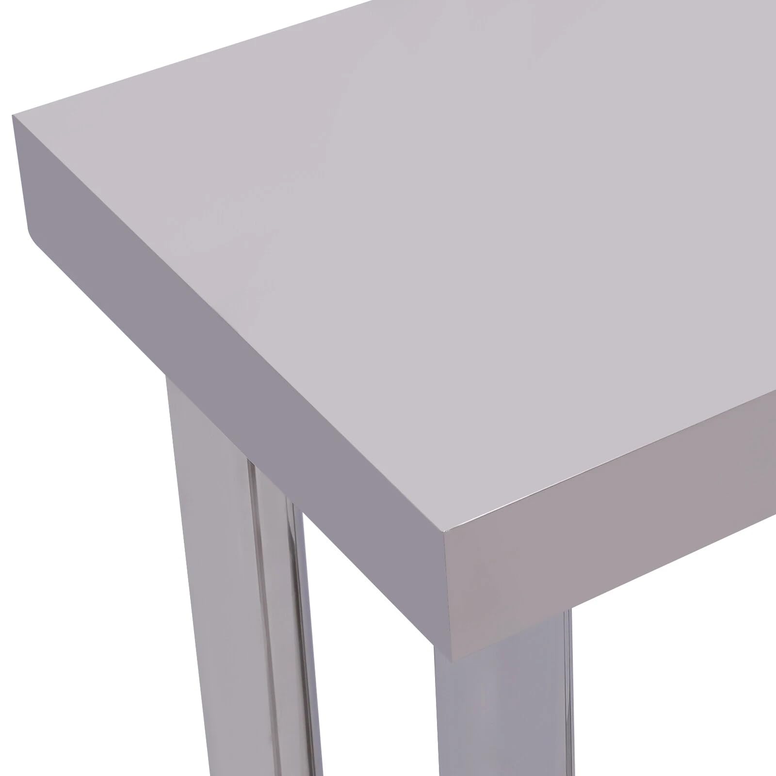 Mesa de trabajo (acero inoxidable, 60 x 30 x 85 cm, mesa de trabajo, 201 minimalista, con ruedas y estante inferior carga 300 kg, mesa de trabajo cocina