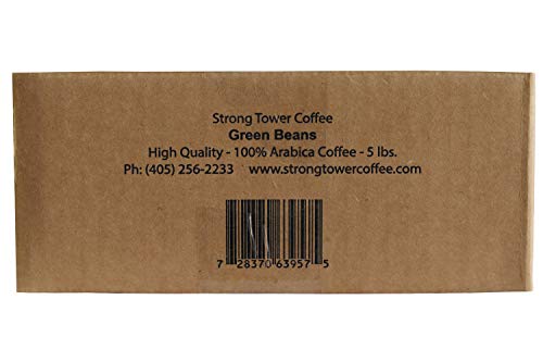 Strong Tower Coffee - 100% Arabica El Salvador Green Coffee Beans (Unroasted) (5 Lb) #TOP2