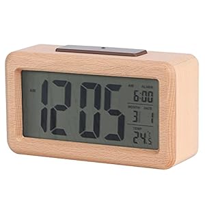 Houten klok, elektronische klok Batterij-aangedreven houten voor kantoor voor thuis