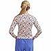 REGISTERED. Women’s Athletic Underscrub Top – Long Sleeve, Base Layer, Multicolor Designs, Breathable, Stretch Fabric. (US, Alpha, Medium, Regular, Regular, Full Bloom)