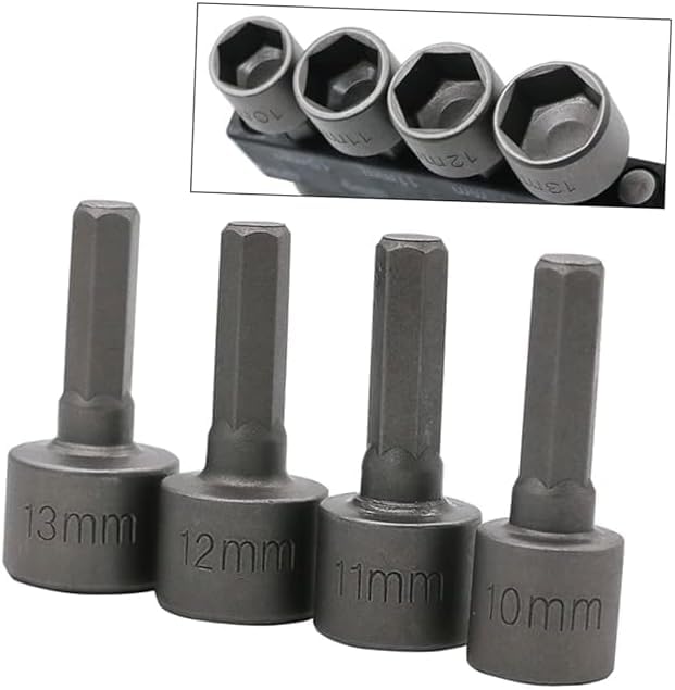 Orret Home 9 Parça Manyetik Somun Ucu Seti – 5mm-13mm Arası Lokma Uç Takımı, Matkap Uyumlu Somun Sökme Adaptörü, 1/4" Altıgen Şaft, Manyetik Başlıklı Lokma Anahtar Uçları