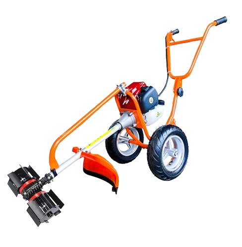 DVI 52CC 2 Stroke Trolley Brush Cutter with Weeder Attachment Use...