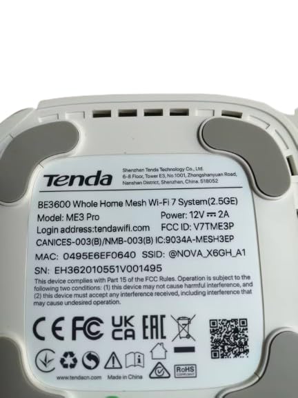 Tenda WiFi 7 Mesh System BE3600 – Dual Band Mesh WiFi System for Home, Covers Up to 6,600 Sq. Ft., Mesh Network with 1×2.5G, 2×1G Ports, Supports 160+ Devices, MLO, VPN, 4K QAM, ME3 Pro (3-Pack) - image 8