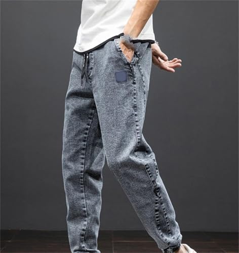 Men's Cargo Jeans Denim Jogger Pants Baggy Harem Jean Trousers Plus Size4