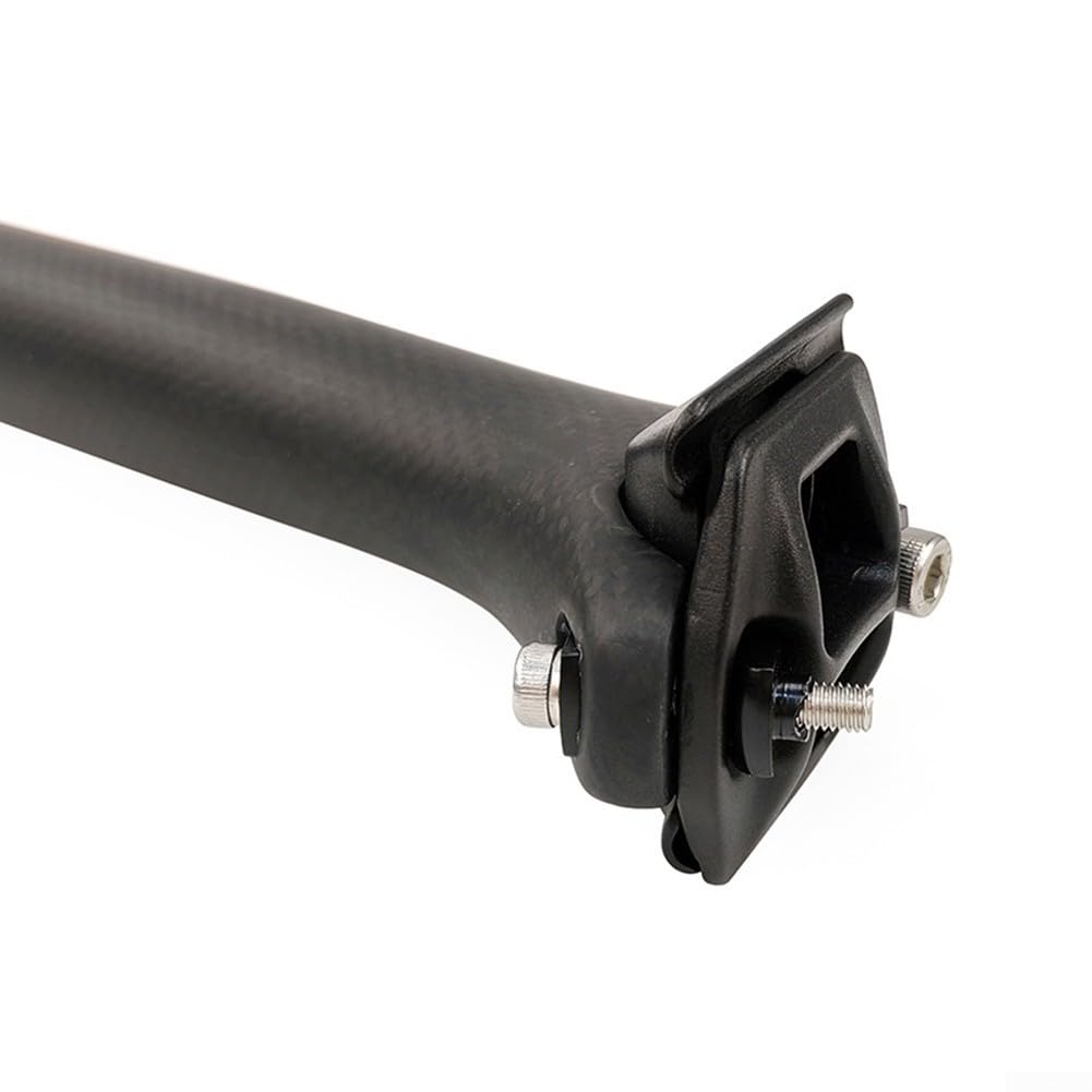 Tija de sillín ligera de fibra de carbono de 180 g, compatible con bicicletas de montaña y carretera 27 2/30 8/31 6 mm, tamaños 350/400 mm de longitud