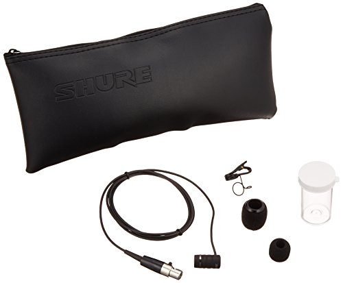 Shure WL185 Cardioid Condenser Lavalier Microphone with TA4F/TQG Connector for use with Shure