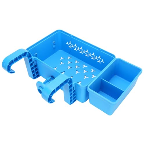 Miniatura 4 de Spacnana Cesta De Almacenamiento Para Piscina Con Portavasos, Organizador Colgante De Plástico, Accesorio De Gran Capacidad Para Piscinas Elevadas Y Espacios Al Aire Libre Blue