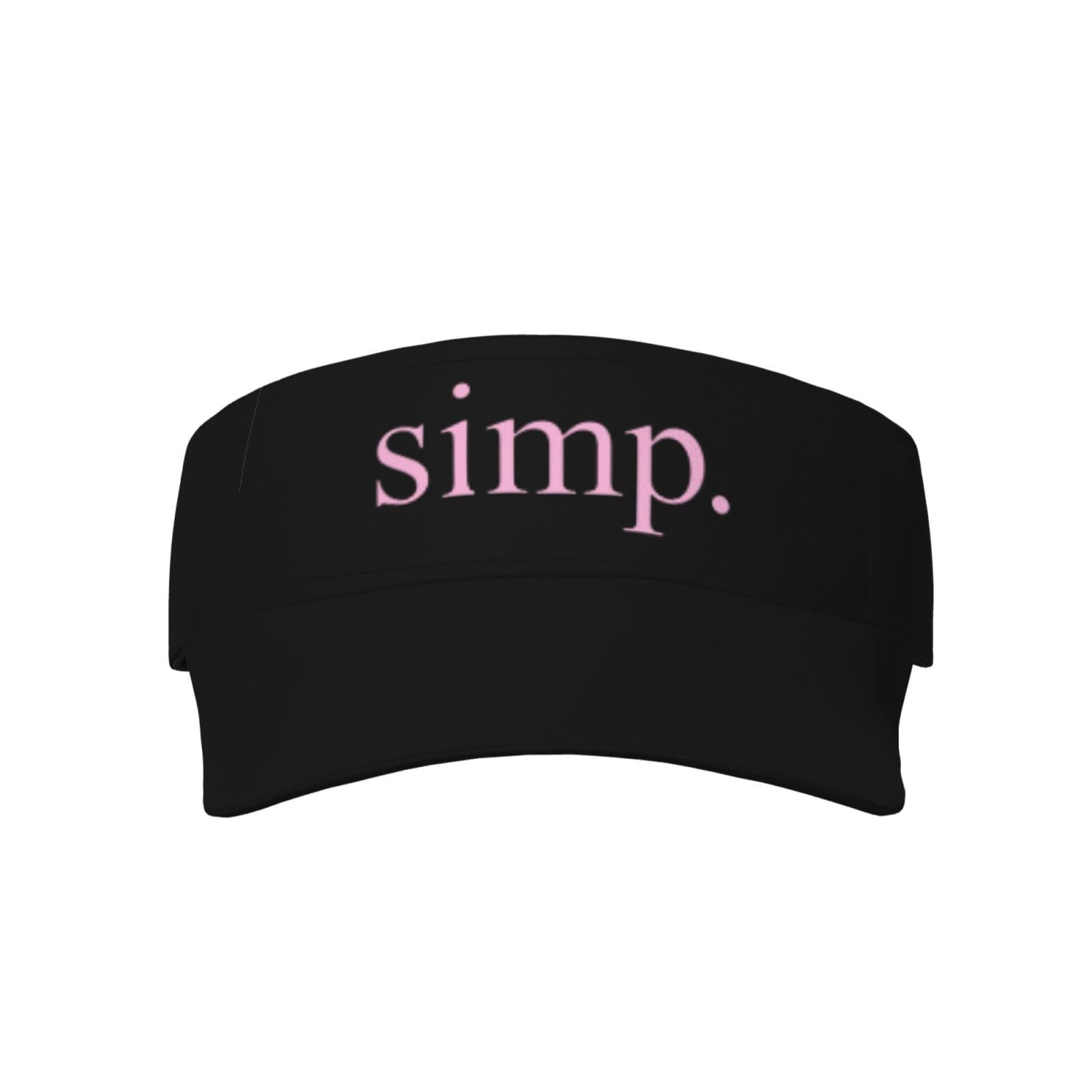 RqwaaedSimp Visor Cap Adjustable Uv Protection Sun Visor Hats Empty Top Baseball Hat for Women and Men Black