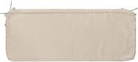 Vista 8 de FUNHOME Funda de cojín de banco para exteriores de 42 x 18 x 3 pulgadas, funda impermeable con cremallera y lazos, funda resistente a