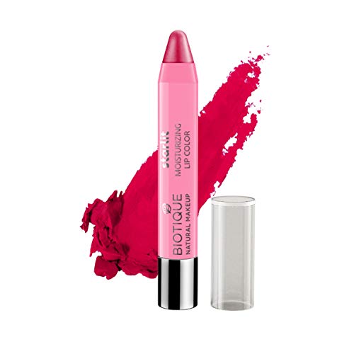 Biotique Natural Makeup Starlit Moisturising Lipstick, Rich Raspberry Red