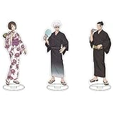 SodaMeow Jujutsu Acrylic Stand Gojo Geto Jujutsu Fans' Collection Gift Kaisen Acrylic Standee Figure Kawaii (Set-C (3 pcs))