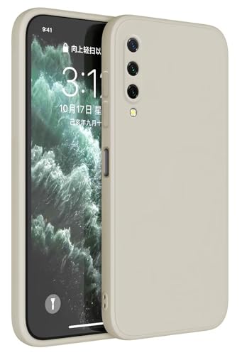 Topme Cover per Xiaomi MI 9 Lite/Xiaomi MI A3 Lite (6.39' Inches) Custodia Case, Protezione Della Pelle Della Custodia in Silicone Tpu - Bianco antico