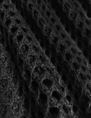 Image of Libsorge Womens Lightweight Crochet Knit Cardigan Spring 2026 Cropped Shrug Long Sleeve Hollow Out Cardigans