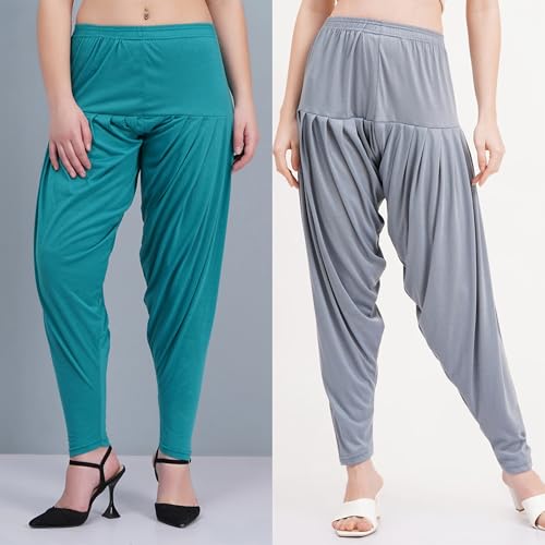 Image of Buy That Trendz Patiala Salwar for Women Viscose Patiala Pant Combo