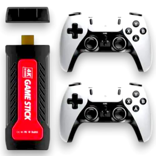 Image of Voila Gamestick GD30 Retro Game Console - 35,000+ Built-in 2D /3D Games, Wireless Controllers, HDMI Output, Linux-Based Plug & Play TV Gaming Stick