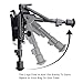 TW TWOD Rifle Bipod 6-9 Inch Adjustable Spring Return Picatinny & Swivel-Stud Sniper Hunting Bipod with Mount Adapter