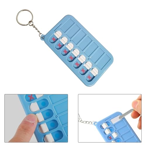 Alriedy 4 Stück Wiederverwendbare to Do Liste Kinder Abnehmbarer Aufgabenplaner Mit Schlüsselanhänger, Tagesplaner Für Schule & Alltag, Checkliste Board Für ADHS, Effiziente Organisation Für Familie