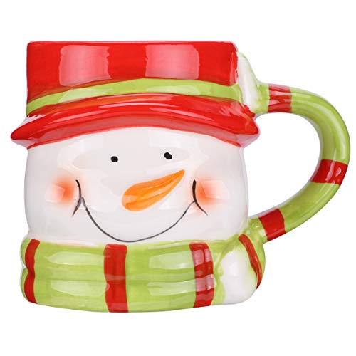 1 Unidade Copo De Água De Cerâmica De Boneco De Neve De Natal Caneca De Leite Canecas De Papai Noel