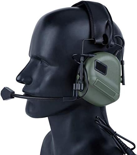 ATAIRSOFT Tactical Headset Wargame Airsoft Hunting Headphone Without Noise Cancellation Function (OD Green) - Image 4