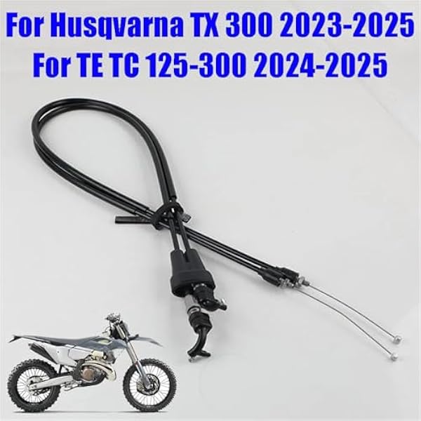 Linki napędowe Pasuje do Husqvarna TE TC 125 150 250 300 TX 2024 2025 Dwie linki gazu przewody paliwowe drut stalowy motocykla