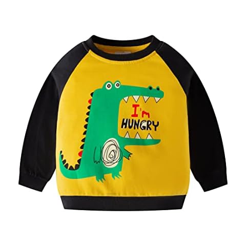 DAWILS Sudadera Algodón Invierno Niños Amarillo Cocodrilo Cover