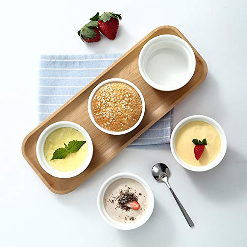 Ramekins 6 Oz, Set Of 8, Creme Brulee Ramekins, Souffle Dishes, Oven Safe Porcelain Ramiken Bowls For Custard, Lava Cakes, Pudding, Flan, Mini Desserts, Jam And Ice Cream, Ramekins For Baking #TOP6