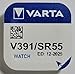 Produktbild Varta Uhrenbatterie Type: V391 Spannung: 1,55 V Größe: 2,1 mm Durchmesser: 11,6 mm Blister PDA-Punkt