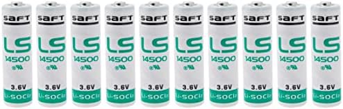 Saft Pack of 10 LS14500 3.6 V AA batteries