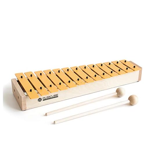 MUSICUBE 13 Keys Xylophone for Kids Wooden Xylophone Musical Instrument with Mallets Glockenspiel Instrument Educational Sensory Musical Toys Christmas Gift Choice for Boys Girls Aged 3+