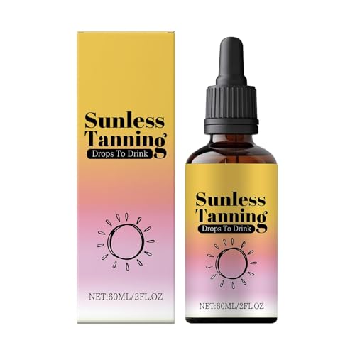 Sunless Tanning Drops, 60ml Gocce Autoabbronzanti Bevibili, Promuove Il Tone Naturale Della Pelle, Abbronzante Idratante Per Viso E Corpo, Goccia Abbronzanti Senza Sole Per Le Donne