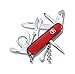 Price comparison product image Victorinox Explorer Swiss Army Pocket Knife, Medium, Multi Tool, 16 Functions, Blade, Magnifying Glass, Red